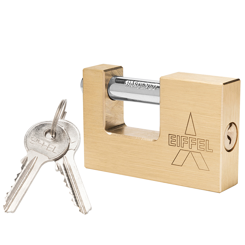 Rectangular Brass Padlock