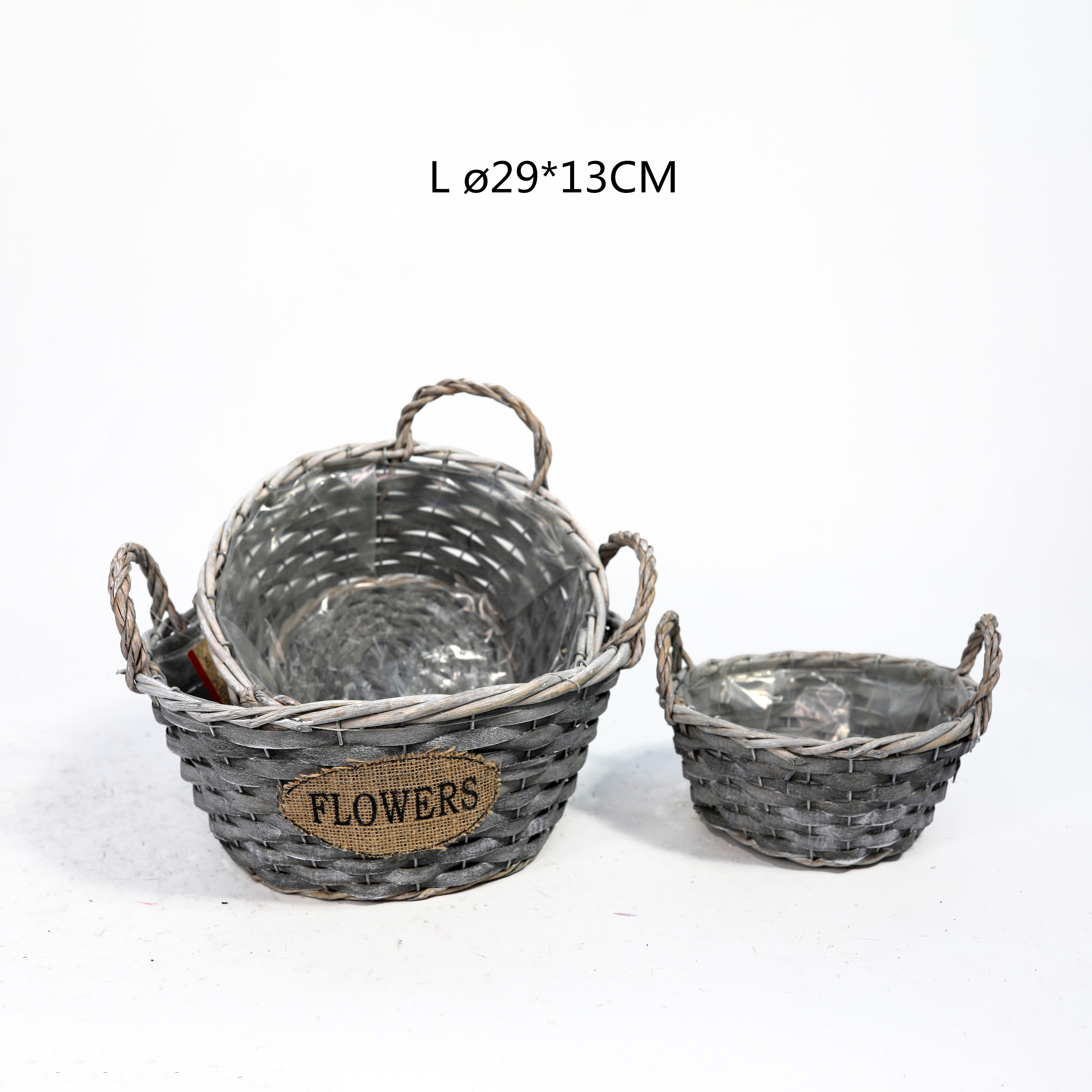 Wicker Basket Flower Plants Pots Home Garden Christmas Gift Hamper