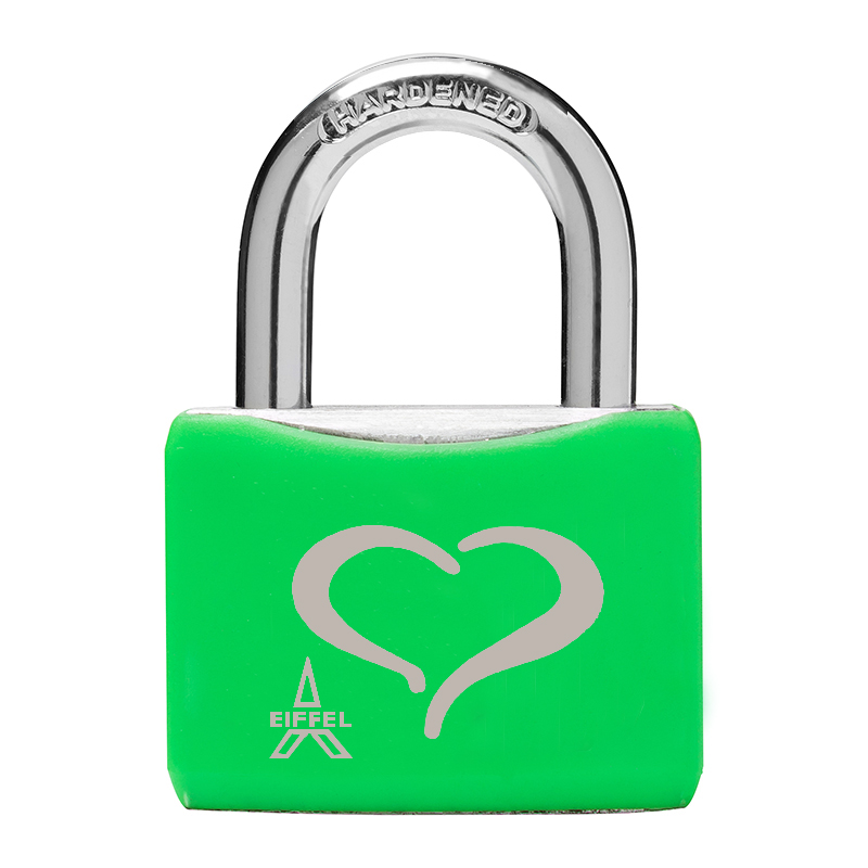 Medium-size Aluminum Padlock with Plastic Jacket