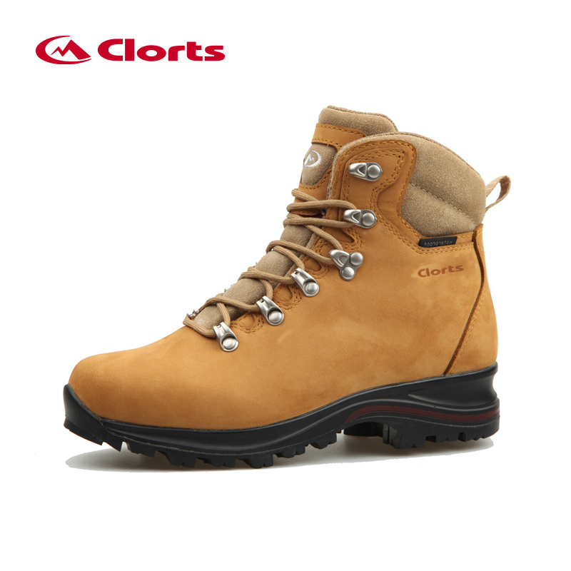 CLORTS Nubuck Leather Waterproof PU+Rubber Outsole Hiking Boots