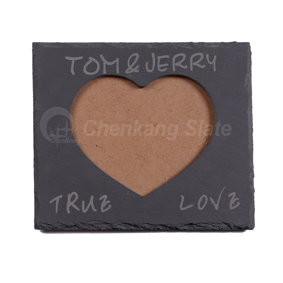 Slate Photo Frame Rough Chipped Edges