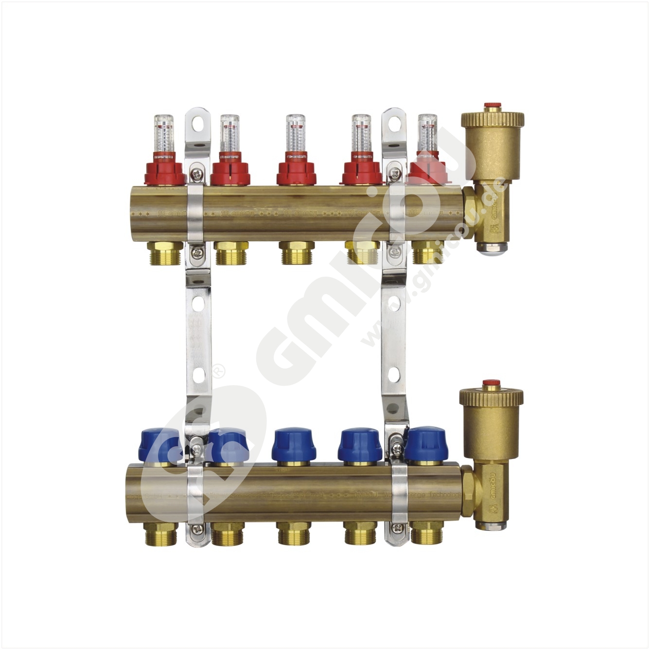 Kaisef Brass manifolds with flow meter