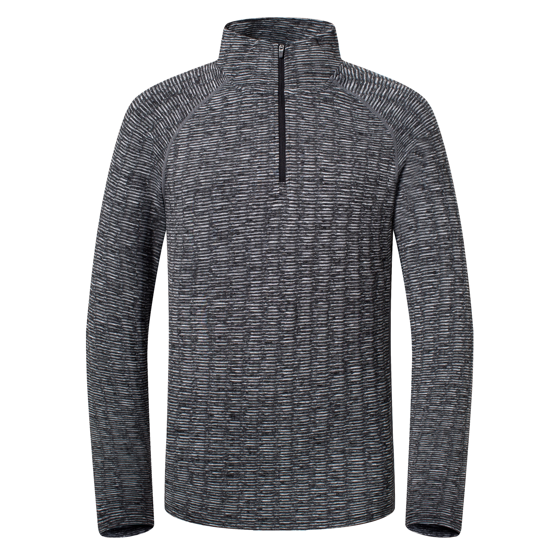 Winter/Autumn Men's Melange 1/4 Zip Ls Tee
