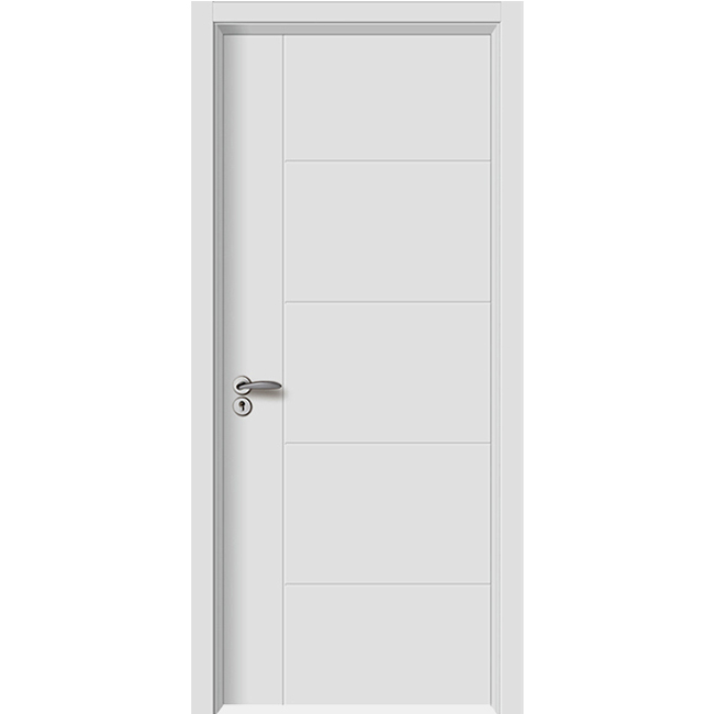Interior Door with White Lacquer finishing in Flat style