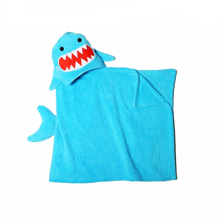 Embroidery Cotton Hood Kids Bath Towel Hood Towel