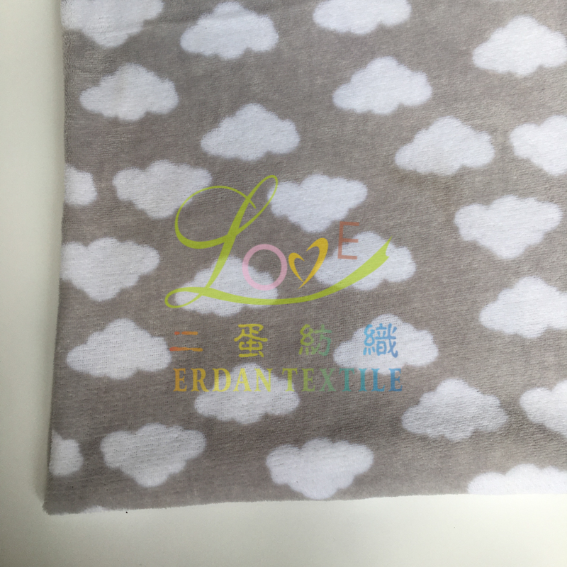 printed flannel soft smooth home textile fabric