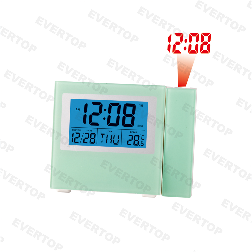 Digital Alarm Clock With Time Projection Et635a