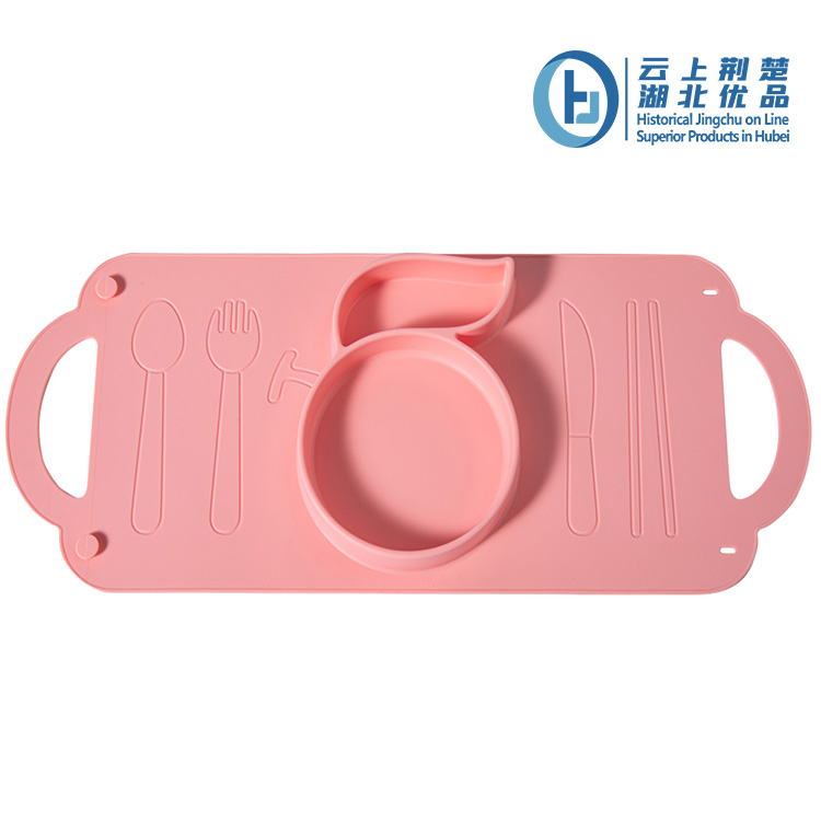 Silicone baby plate