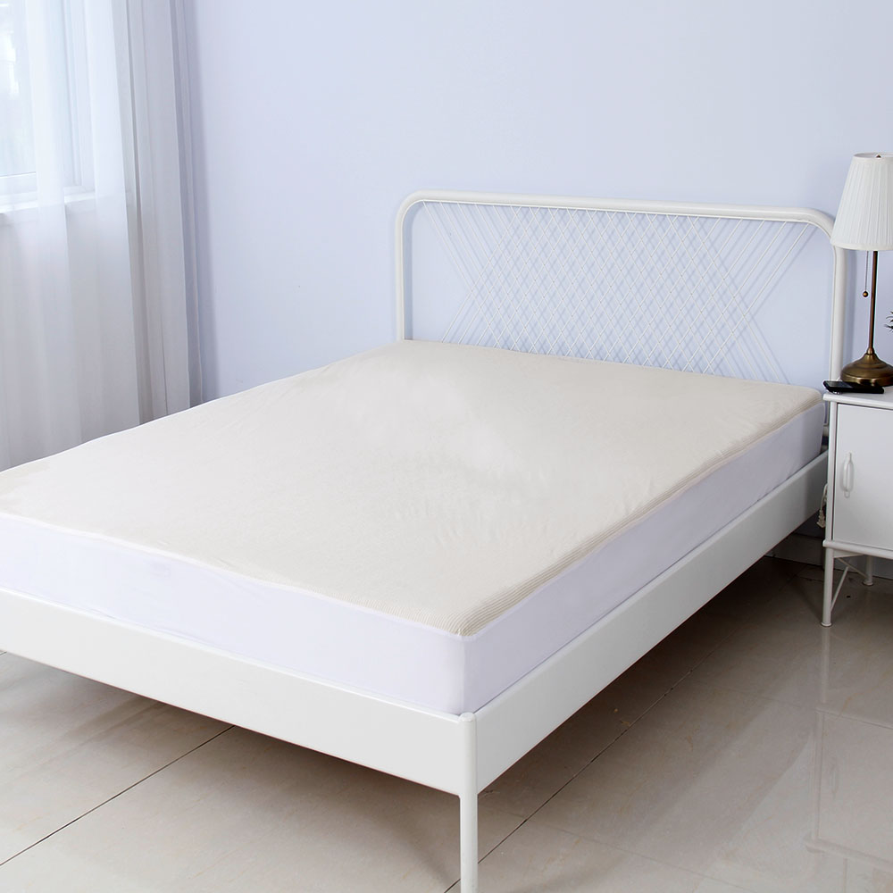 OEKO ANTIBACTERIAL copper bamboo knit jersey waterproof mattress protector antibacterial