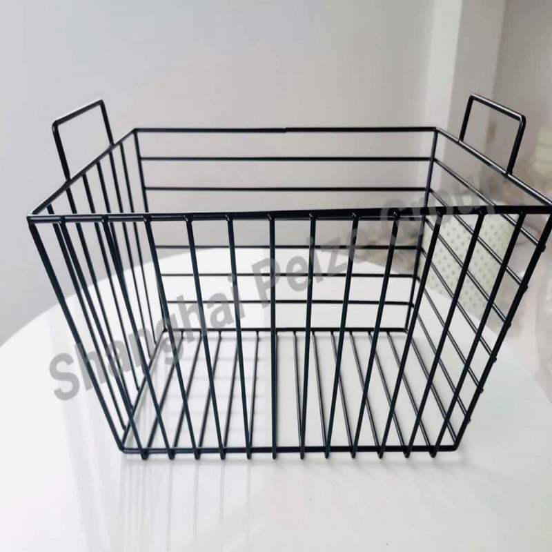 Basket Wire Large Rectangle Black