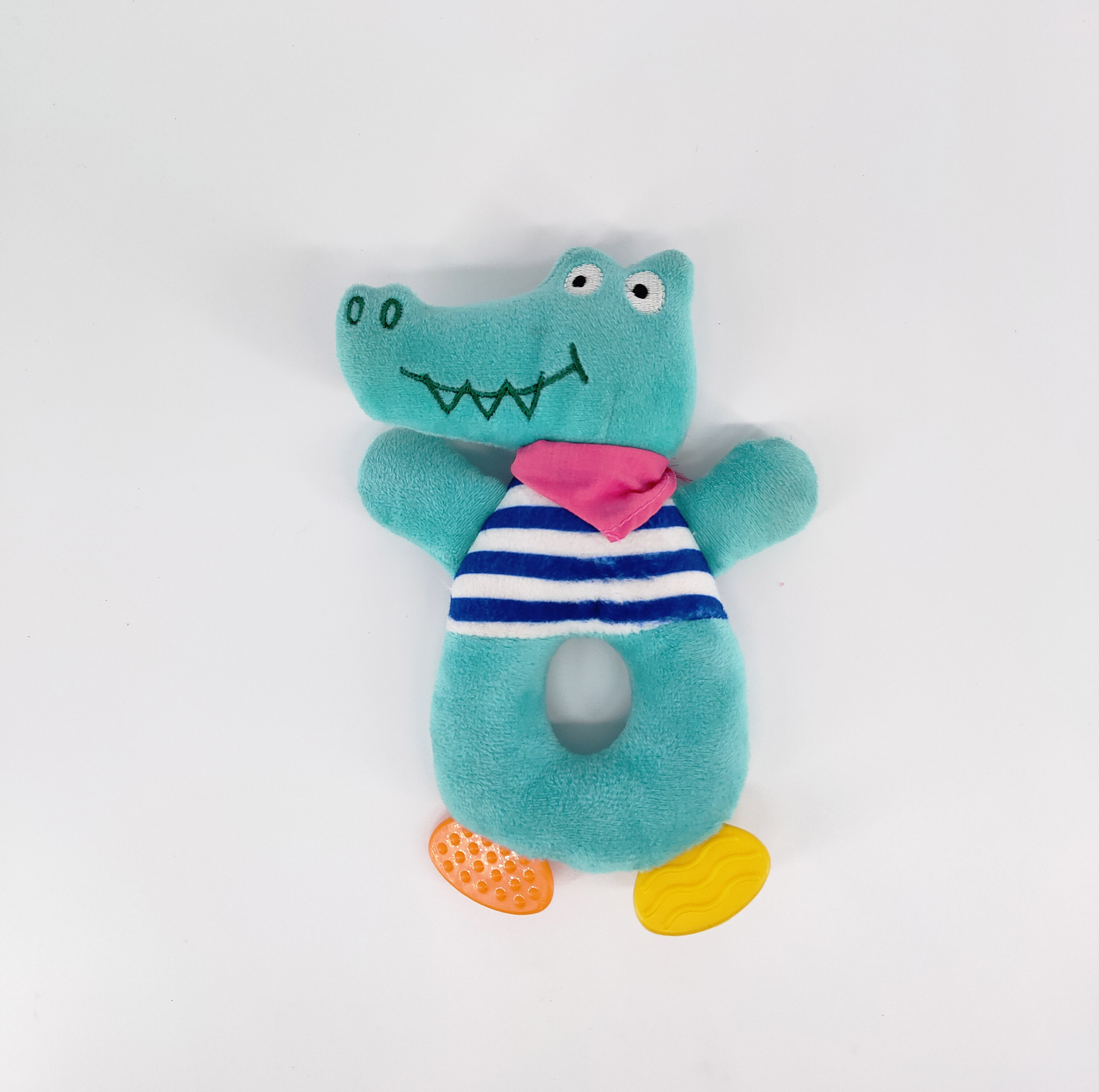 crocodile rattle toys with teether