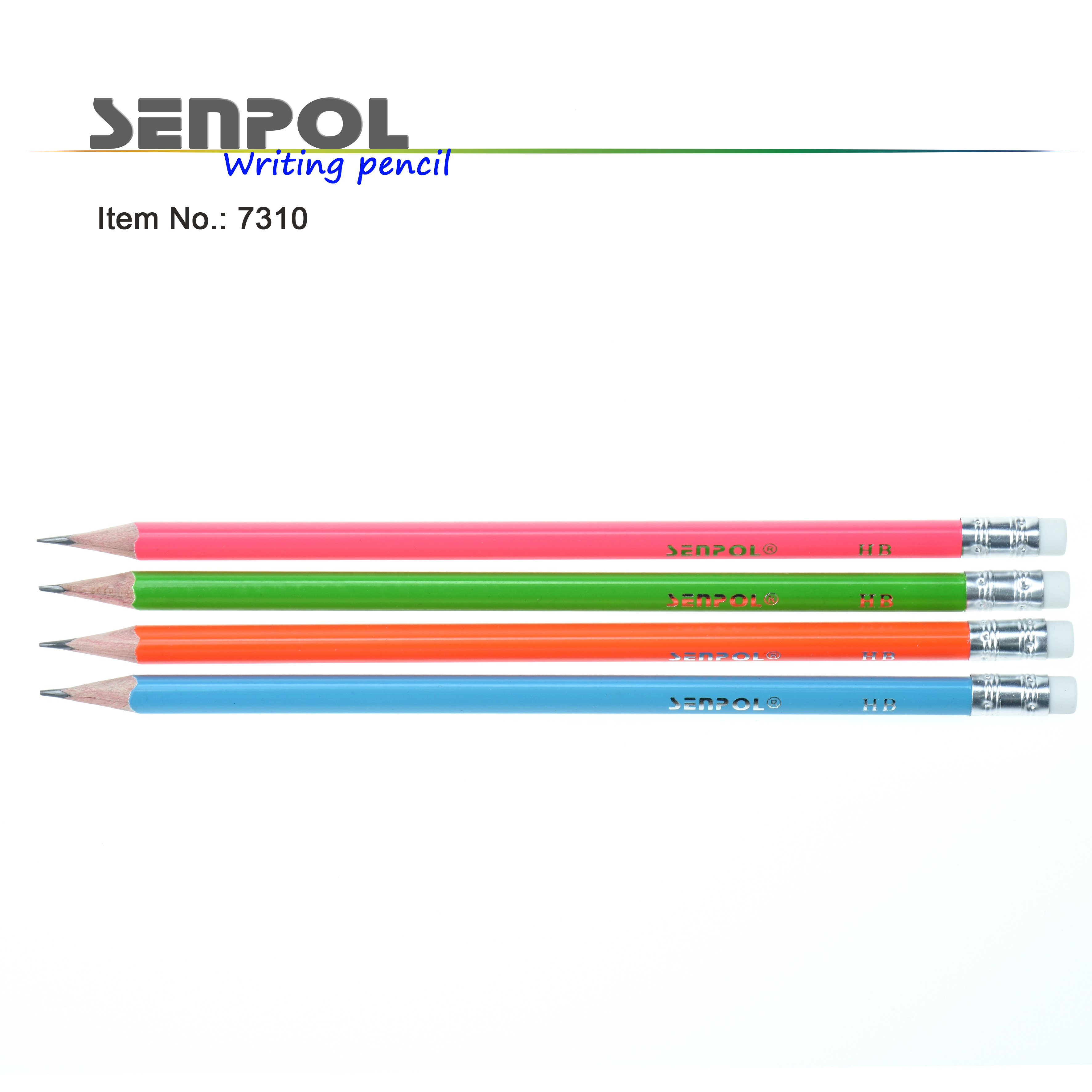 HB pencil with eraser