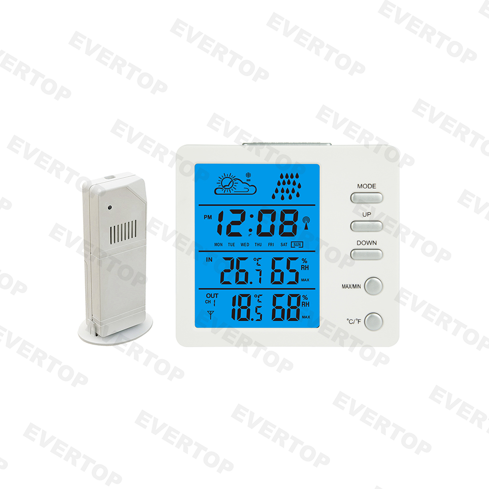 Colorful Digital Weather Station Alarm Clock Et674c