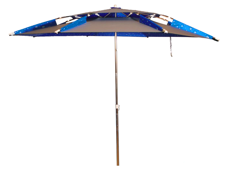 Alu frame 8k w/double canopy sun shelter