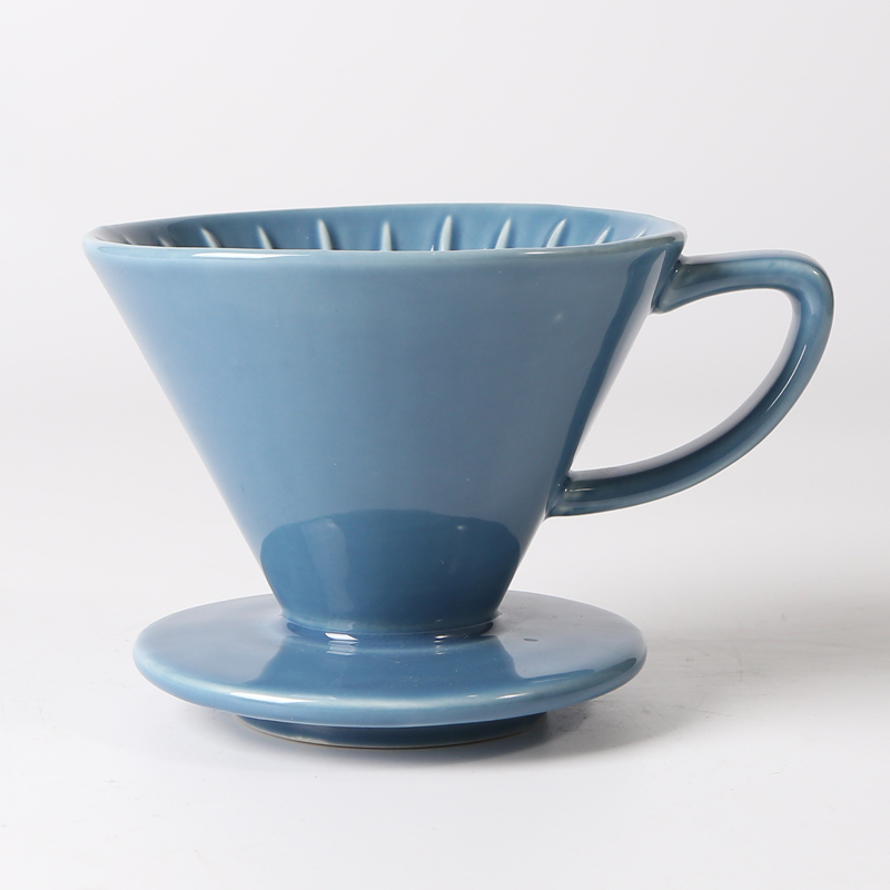 Coffee filter, reactive glaze