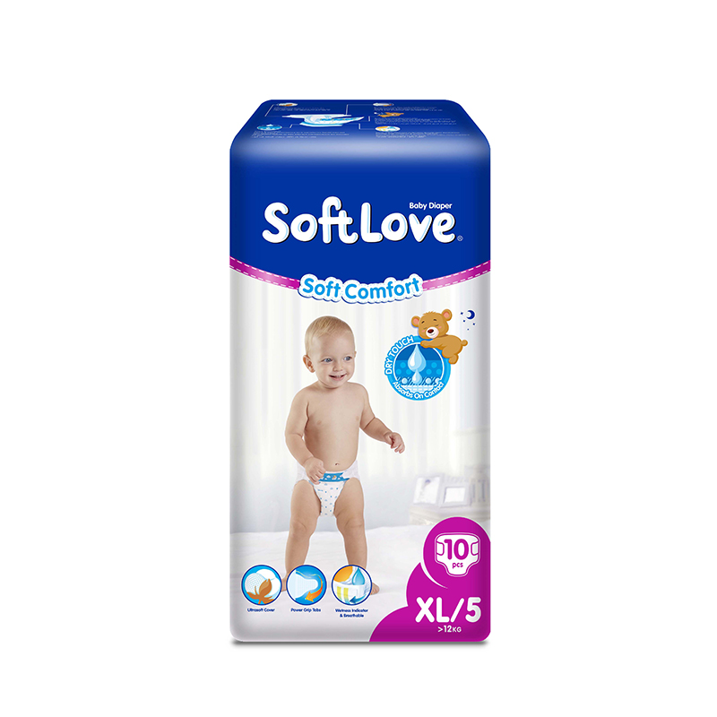 SoftLove baby nappies breathable XL size10pcs