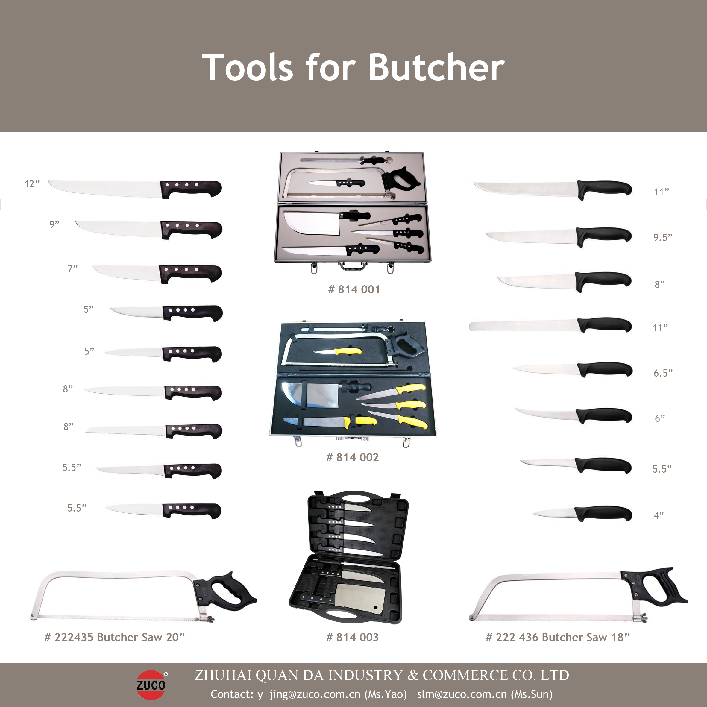 Butcher Knife & Saw