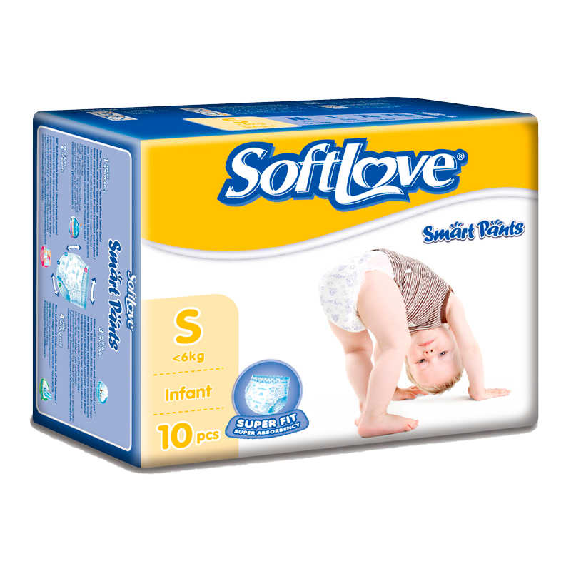 Softlove Baby Smart Pant Small Size 10pcs