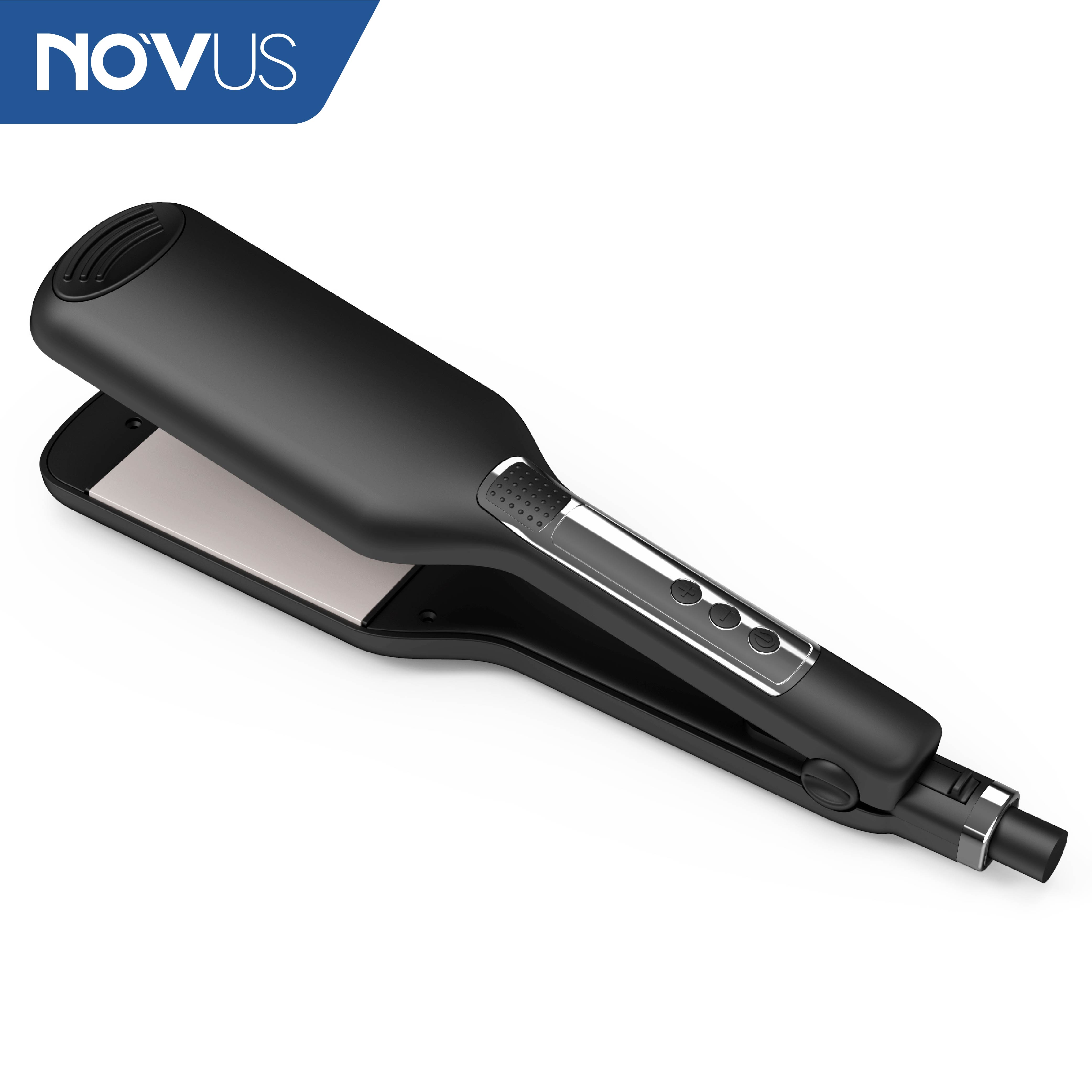 NOVUS Extra/Super Wide Plate LED Display Flat Iron Hair Straightener