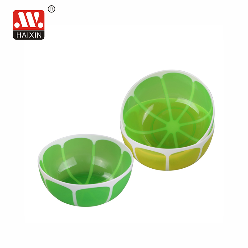 plastic bowl lemon bowl double color injection food storage container 0.6L