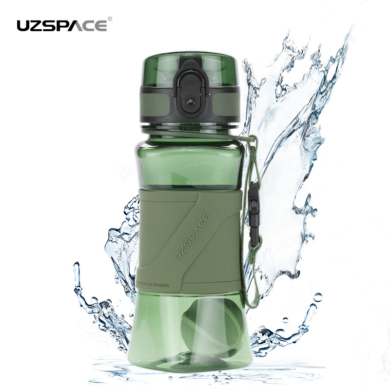 UZSPACE 350ml Tritan BPA free No Smell Leakproof Plastic Water Bottle