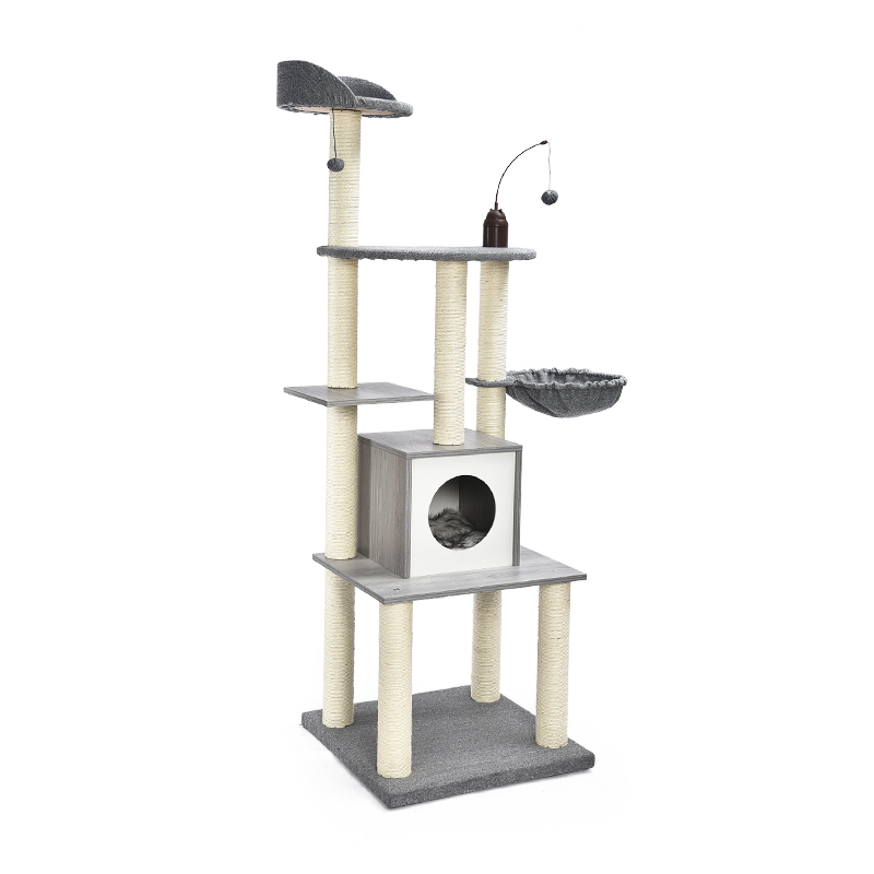 Luxury cat tree furniture with electric toy
