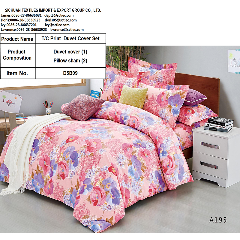 Poly/Cotton Print Duvet Cover Set