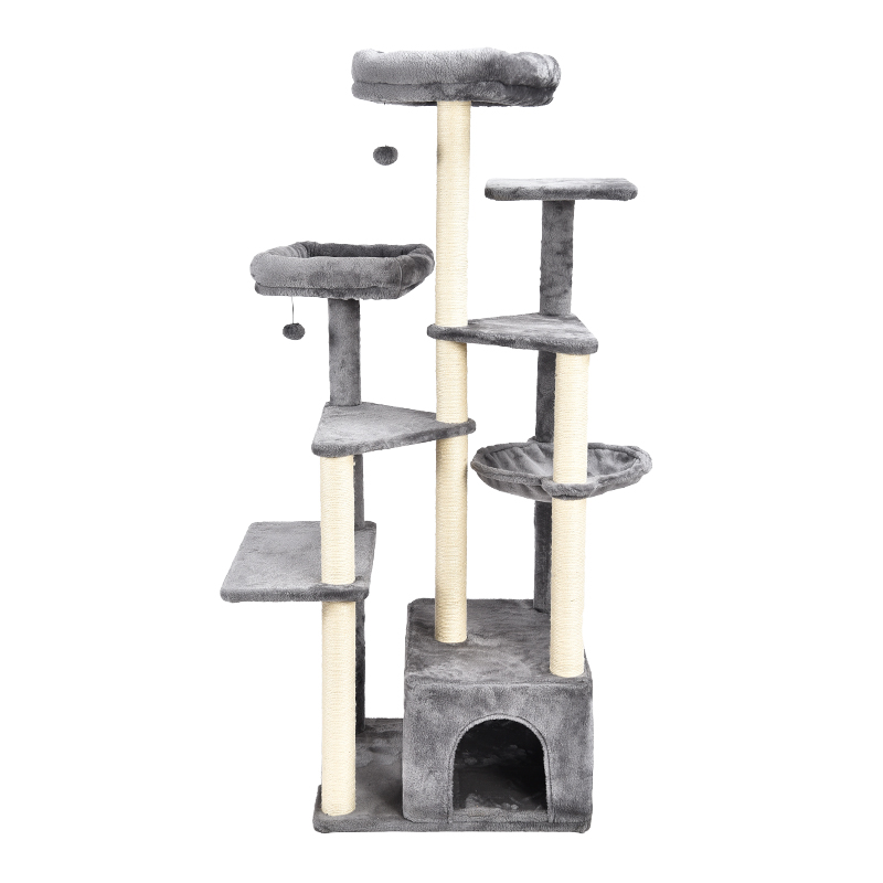 Big luxury cat tree furniture for multiple cats and fat cats