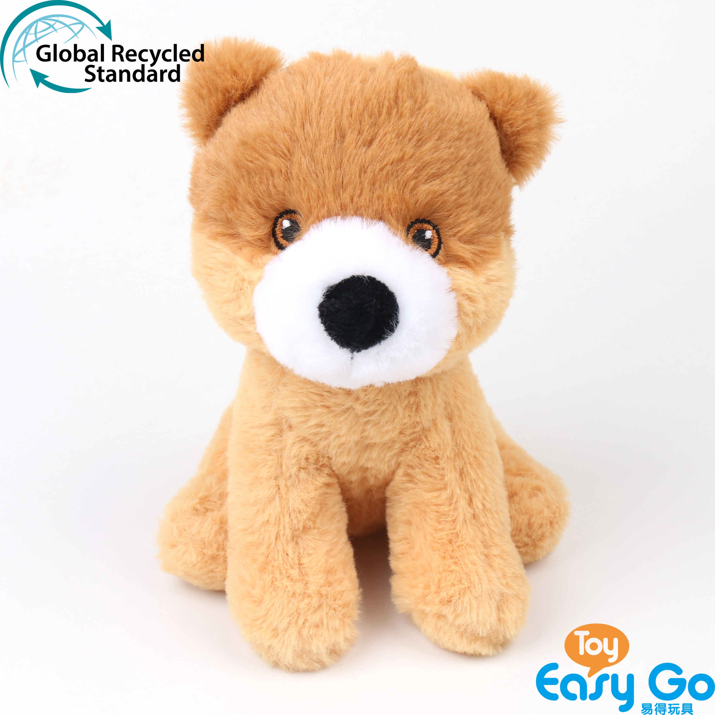 ECO-friendly 100% recycled sustainable plush soft stuffed pet puppy-Pomeranian