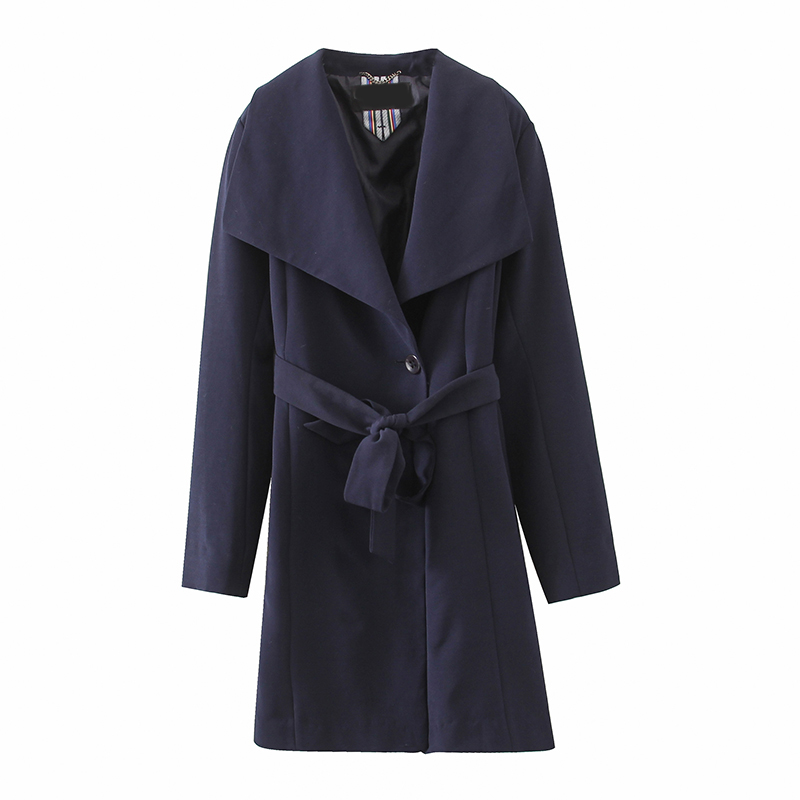 96%Polyester 4%Spandex Women's Two-way Stretch Polyester/Spandex Coat