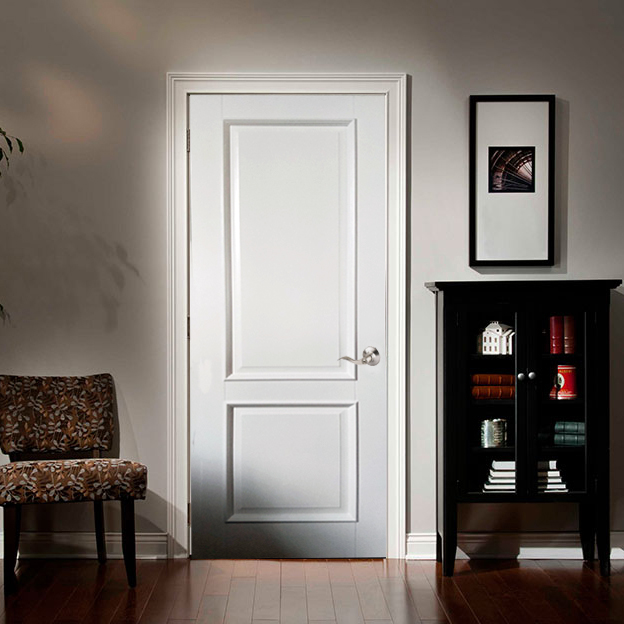 2 Panel White Shaker Door