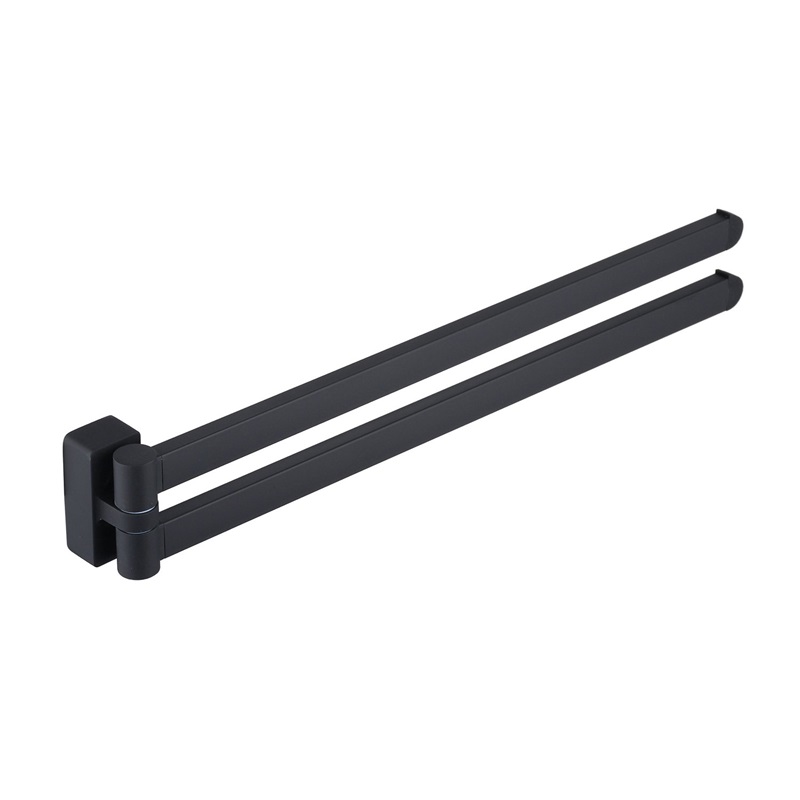 2 bars Towel Racks Bathroom brushed nickel stainless steel swivel Towel Bar