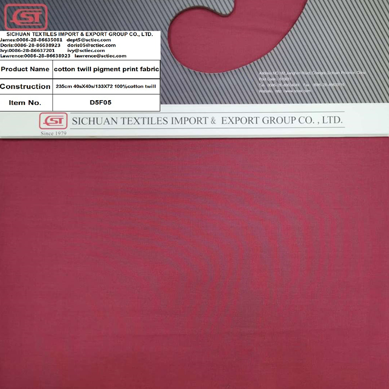 Cotton Twill Dye Fabric