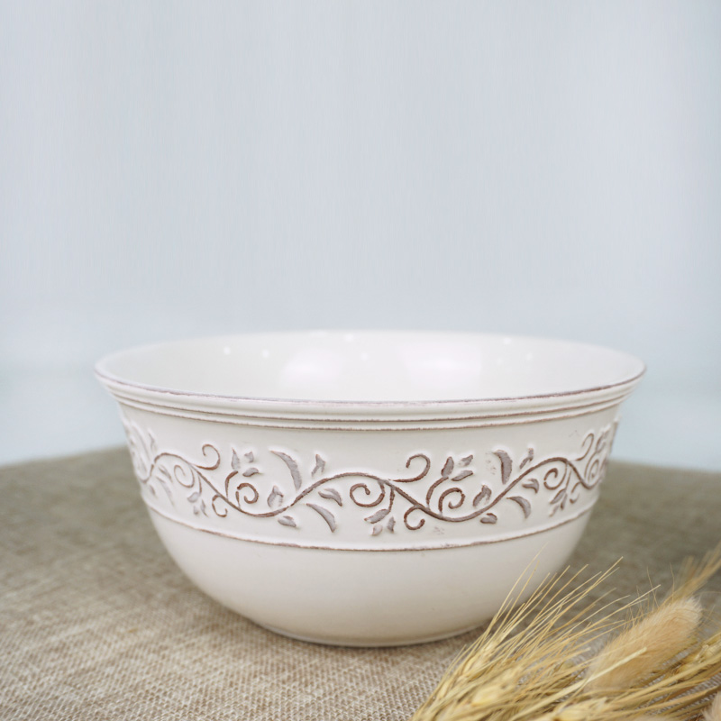 emboss medium salad bowl