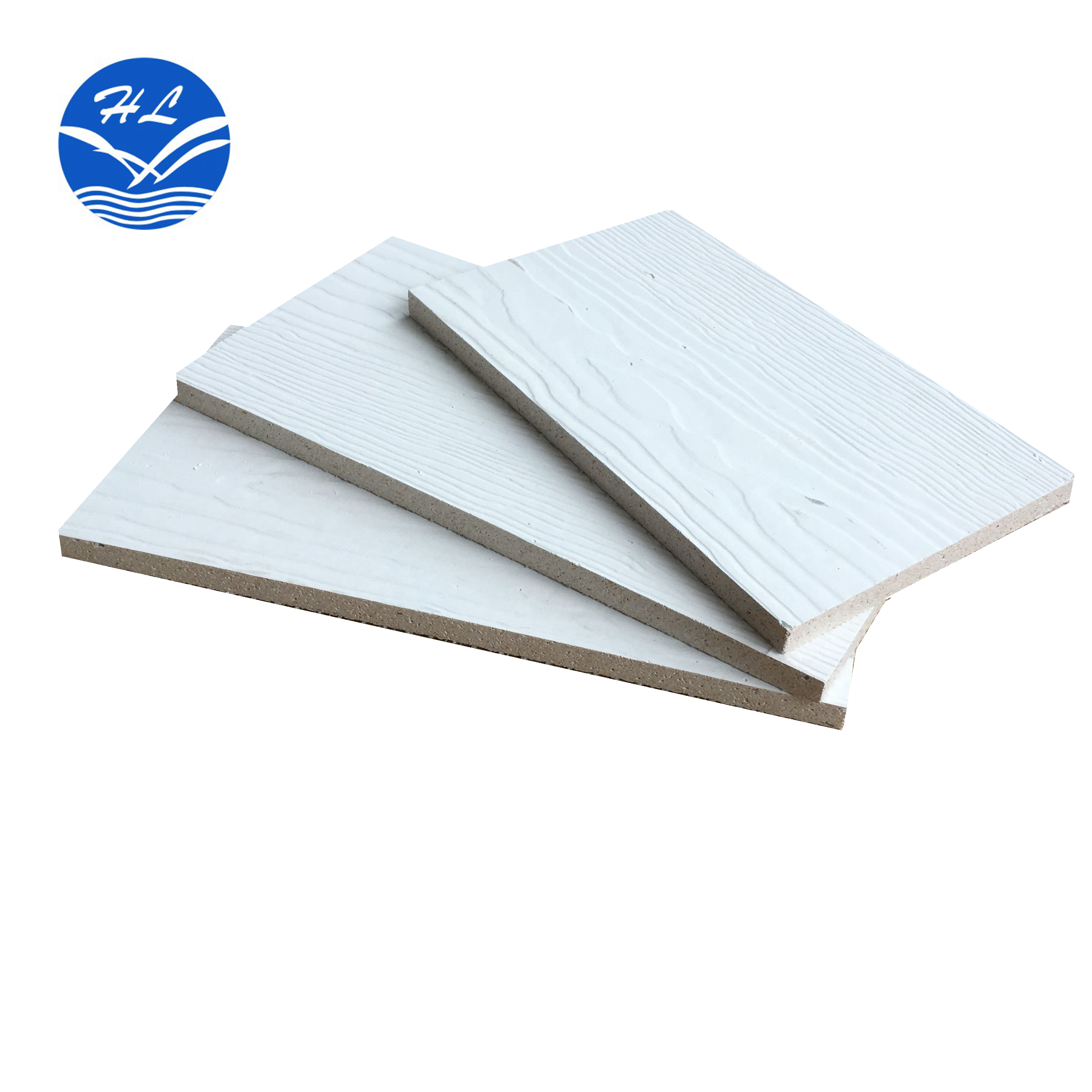 Decorative High Strength Fireproof White Color Wooden Grain Mgo Panel Boards for External Walls