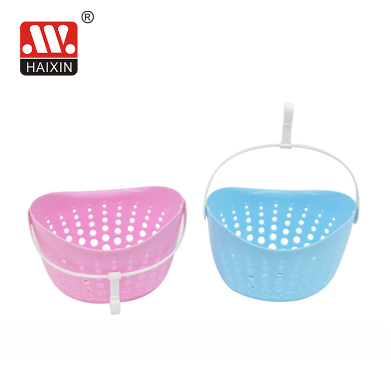 Plastic Storage Basket Basket with Handle Wall Hanging Basket with Hook 10652