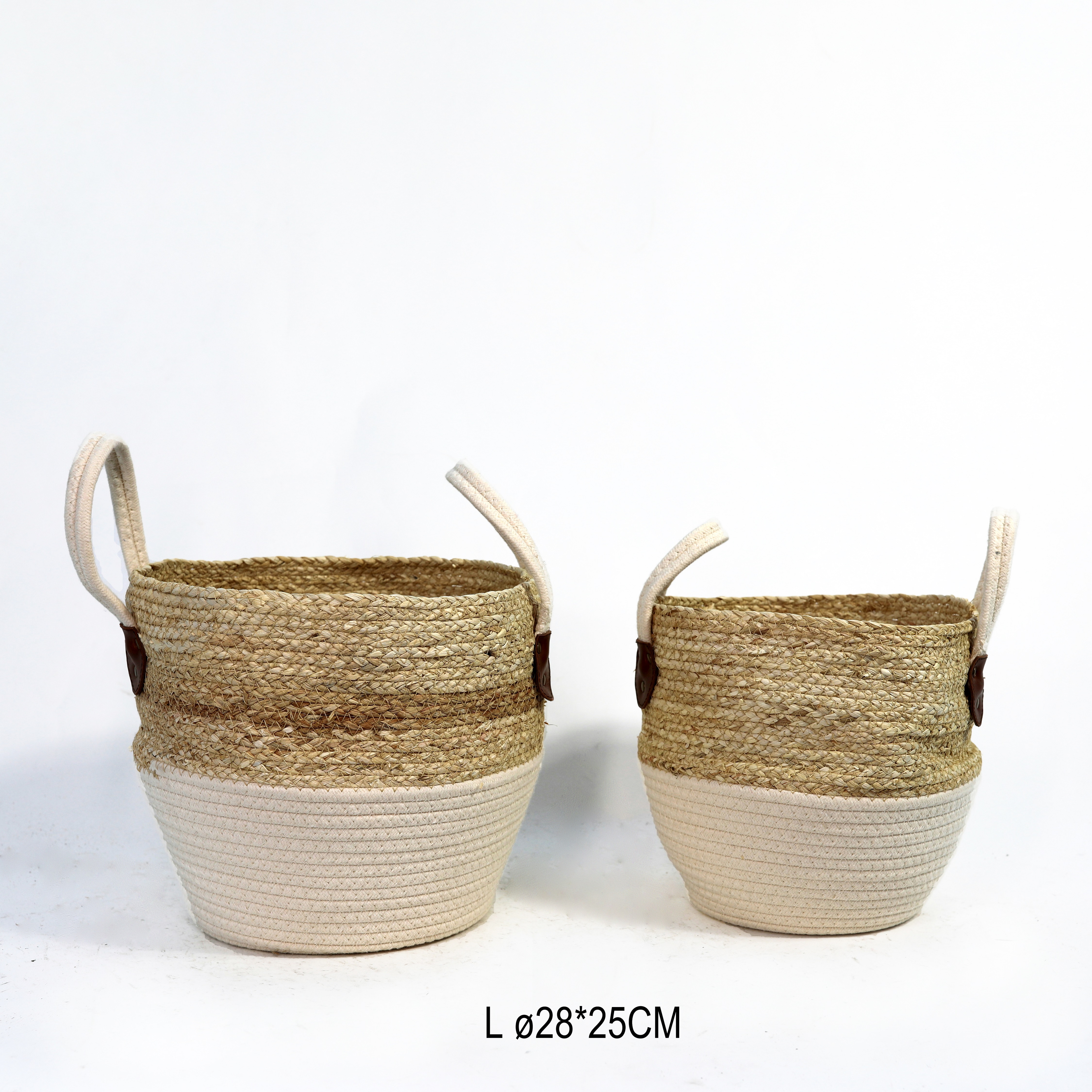 Seagrass Belly Wicker Basket Flower Plants Pots Home Garden Storage Gift Hamper