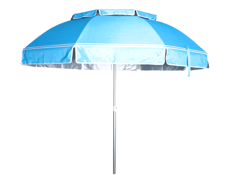 alu pole frp ribs 8k w/double canopy sun shelter