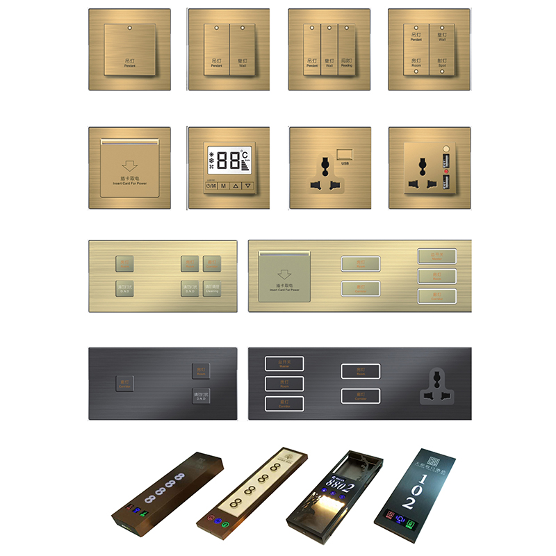 Energy Saving key card switch for Smart Hotel guest room control system