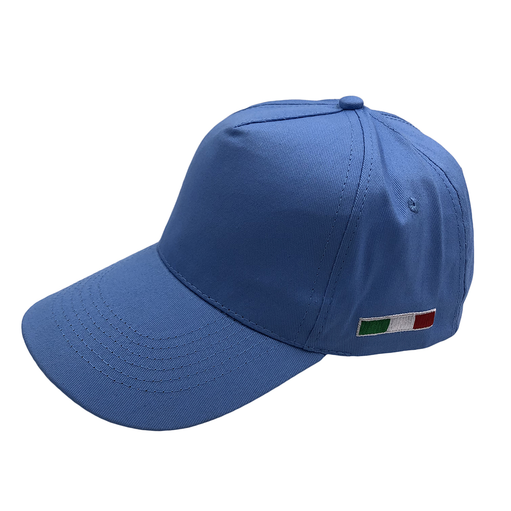 100% cotton 5 panel baseball cap with embroidery flag
