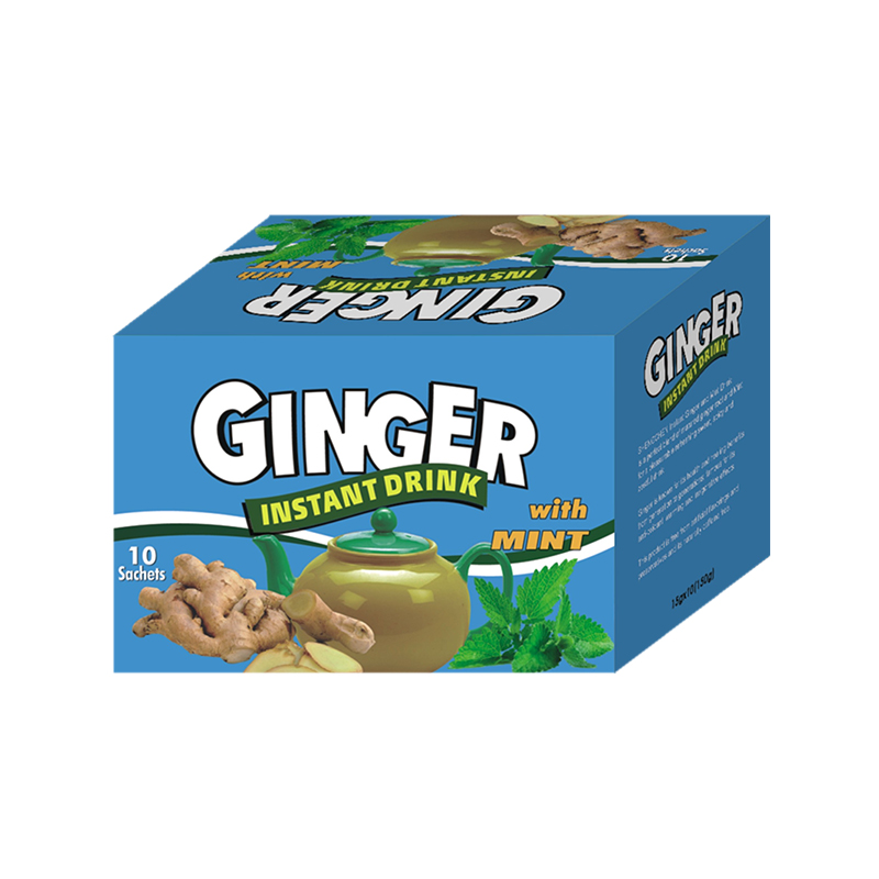 Instant Ginger Drink with Mint