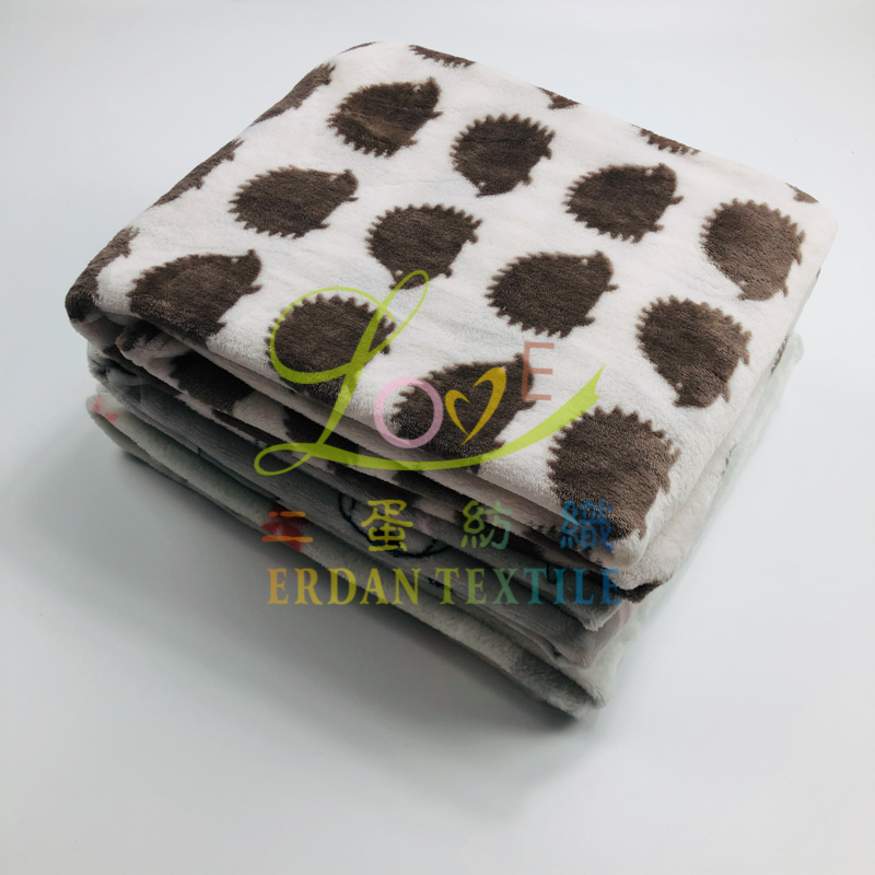 Printed flannel blanket