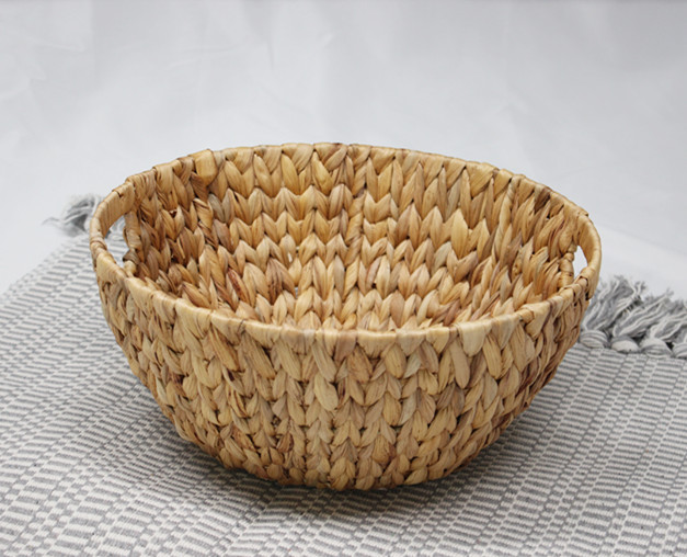 Water hyacinth woven storage basket storage basket