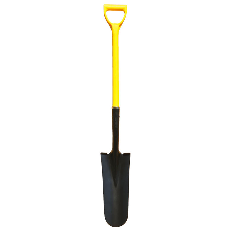 solid fiberglass handle shovel
