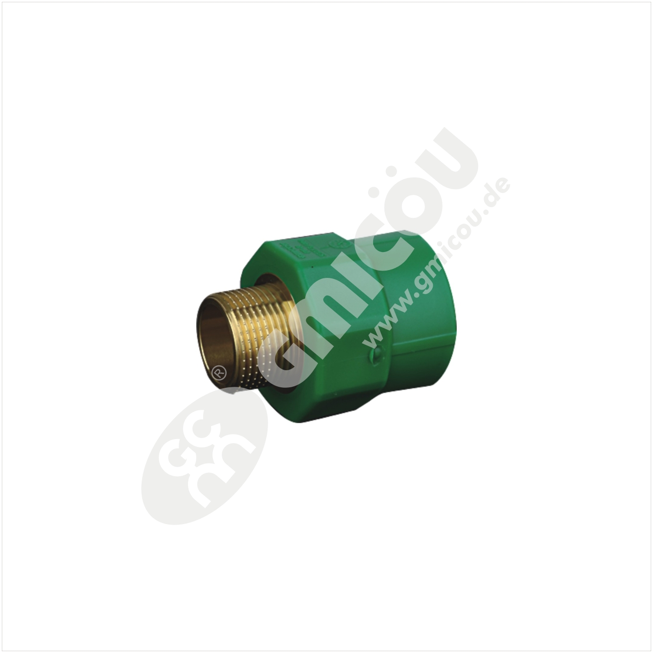 PPR straight pipe fitting with male thread
