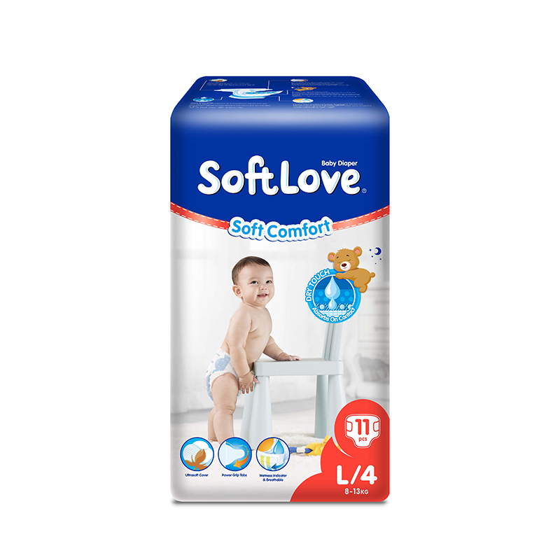 SoftLove baby diapers nappies breathable L size 11pcs