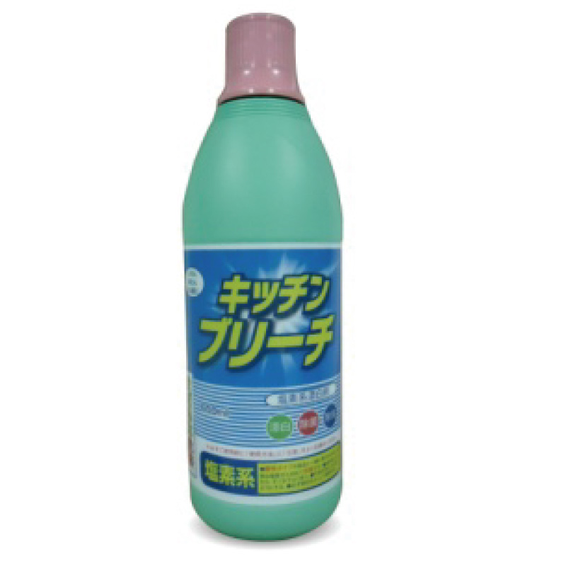 Kitchen bleach (sodium hypochlorite)