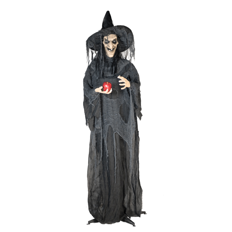 87“ Lightup Standing Witch w/Apple in hand