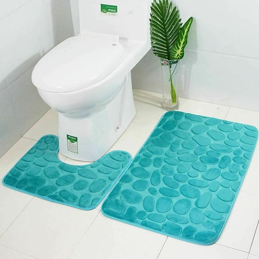 3D fannel bath mat