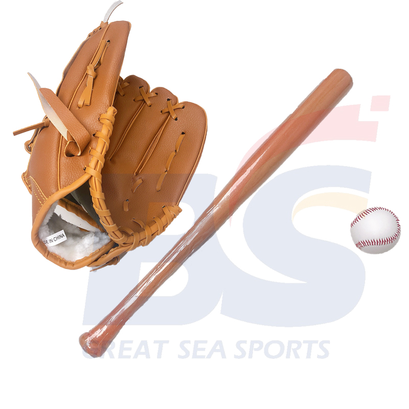 PVC PU Leather Baseball adult wooden baseball bat